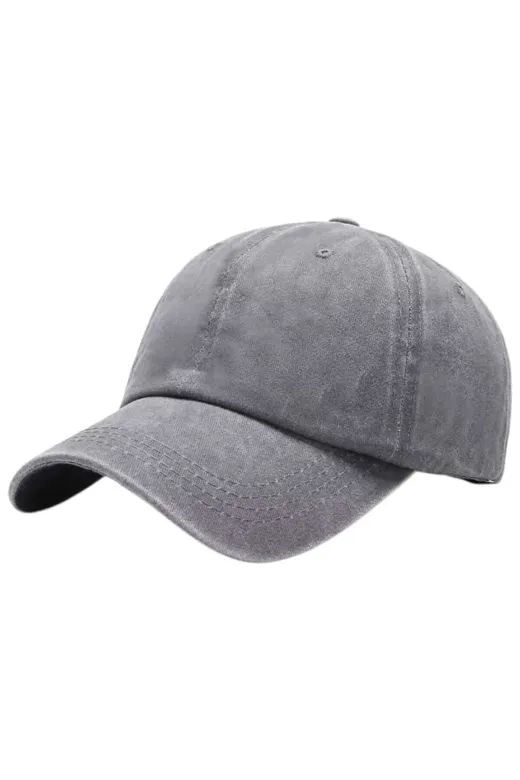 ÇERÇİ4001 Unisex % 100 Pamuklu Eskitme Kep Şapka