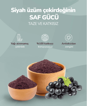 Öğütülmüş Üzüm Çekirdeği Tozu 150 Gr