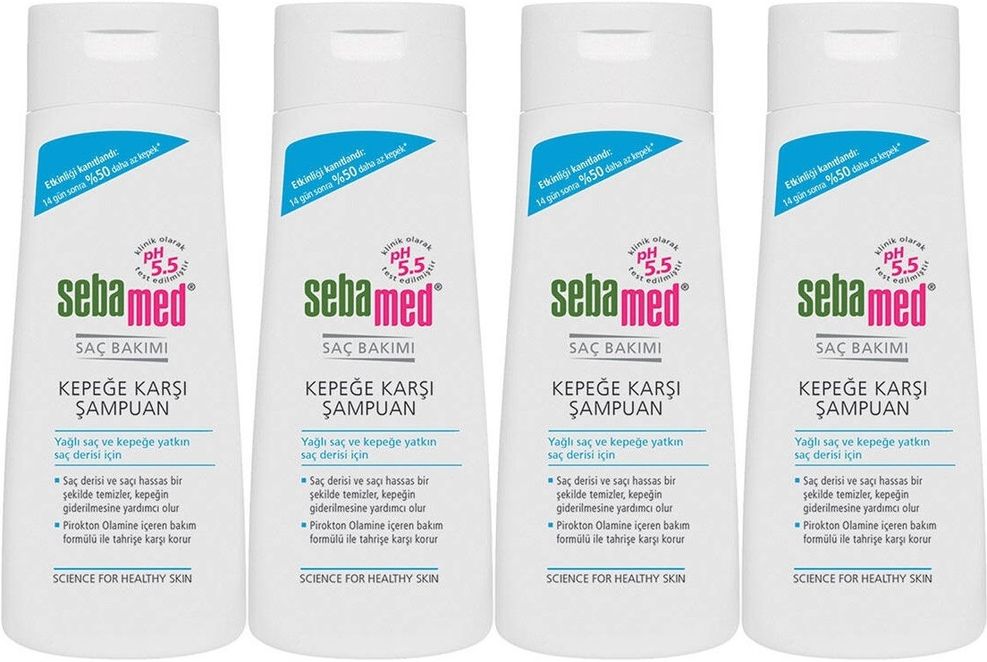 Şampuan 400ML Kepeğe Karşı ve Yağlı Saç Tipleri için (4 Lü Set)