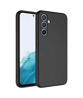 000-art 57855210132439180184975 Galaxy A24 Uyumlu Liquid Silicone Kılıf Şok Emici Full Kasa Koruma Sağlayan Kılıf Siyah 50 X 22