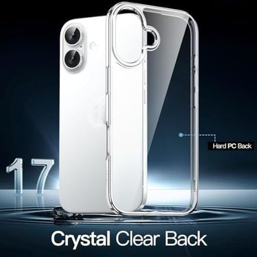 000-art 57855210132477080184975 İphone 17 Serisi İle Uyumlu Şeffaf Kılıf Kamera Korumalı Silikon Kılıf Darbeye Dayanıklı Çizilme Karşıtı Esnek Koruyucu Kapak İphone 17 50 X 22