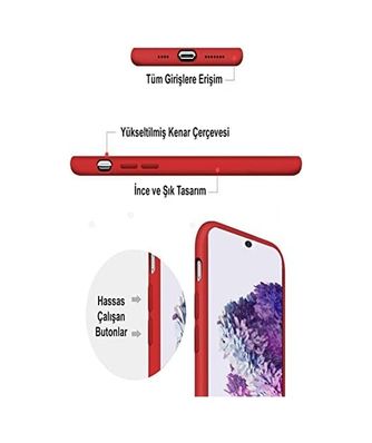 000-art 57855210133477180184975 Galaxy A72 İle Uyumlu Kapak İle Uyumlu İçi Kadife Kamera Korumalı Lansman Silikon Kılıf - Siyah 50 X 22