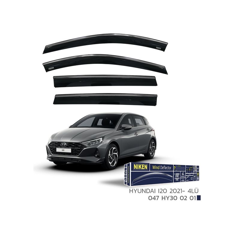 00047HY300201 Hyundai İ20 Kromlu Cam Rüzgarlığı Niken 2021+ Sonrası Uyumlu