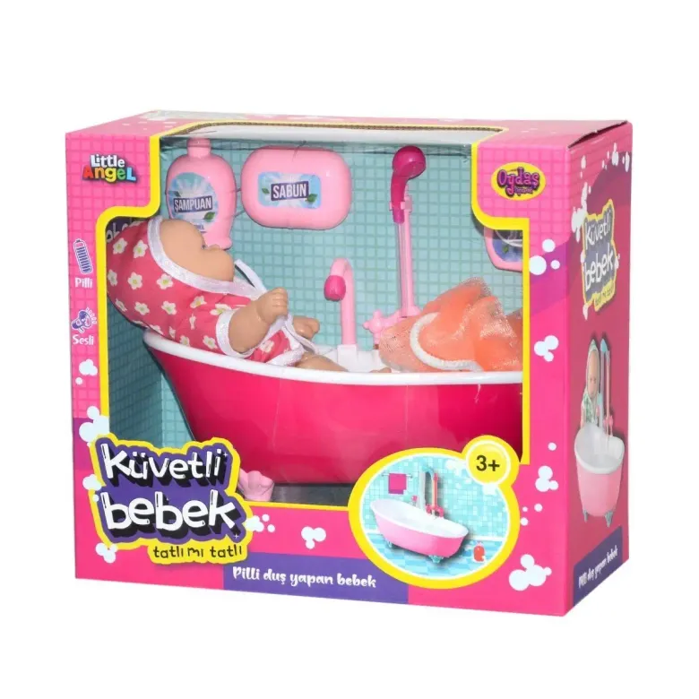 02605 Oydaş, Pilli Küvette Duş Yapan Bebek