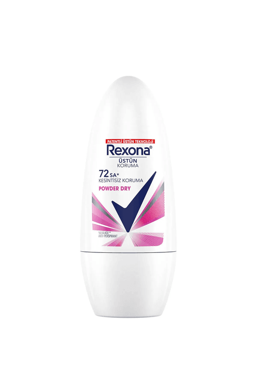0282023 Rexona Üstün Koruma Kadın Roll On Deodorant Powder Dry 72 Saat Kesintisiz Koruma 50 Ml