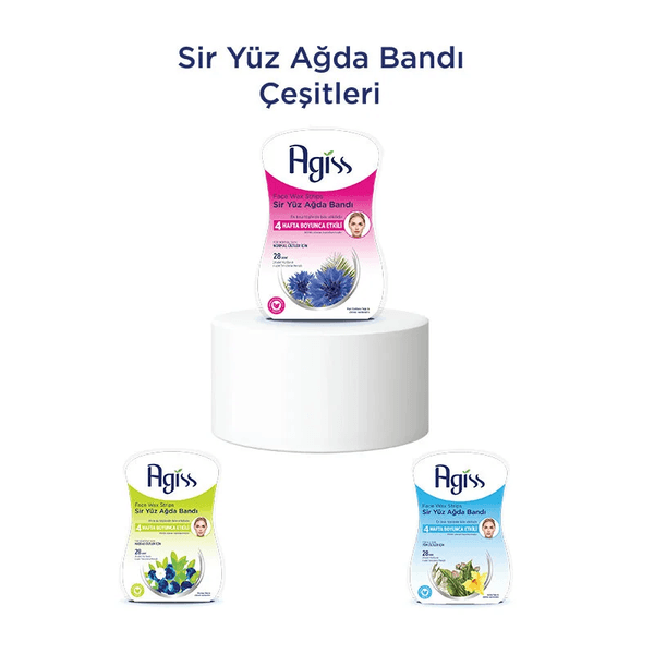 03041995 Agiss Sir Yüz Ağda Bantları 28'li (Normal Ciltler İçin)