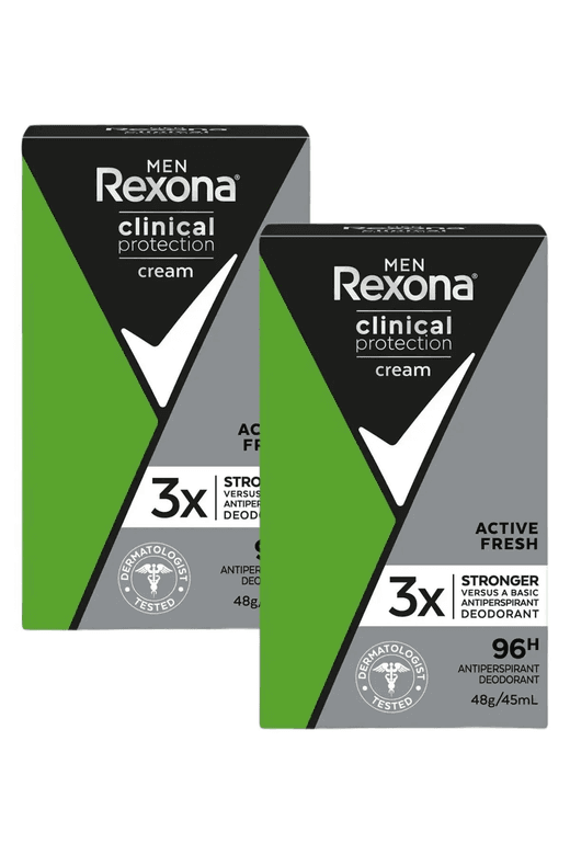 04092022 Rexona Men Clinical Protection Erkek Stick Deodorant Active Fresh 45 Ml X2 Adet