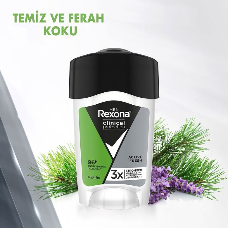 05092022 Rexona Clinical Protection Active Fresh Men Krem Deodorant 45 Ml