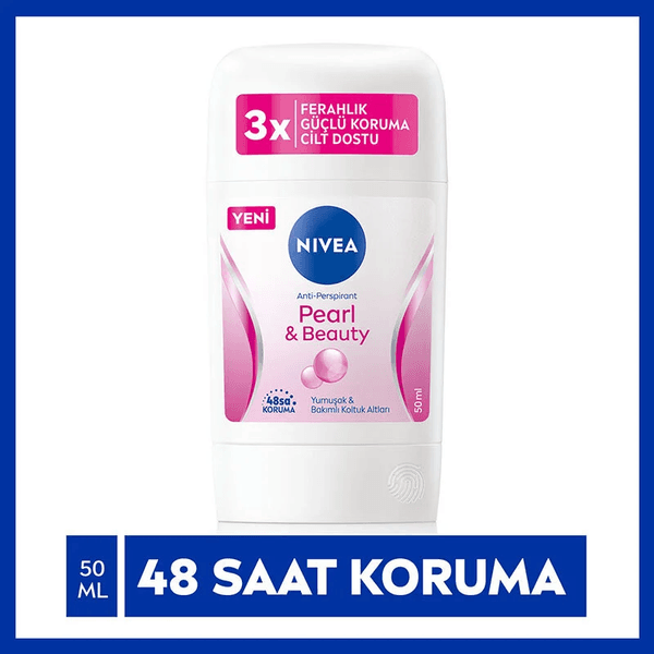 05101996 Nivea Kadın Stick Deodorant Pearl & Beauty 48 Saat Anti-Perspirant Koruma 50 Ml