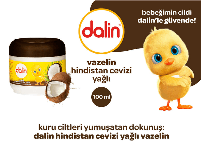 07021995 Dalin Hindistan Cevizi Yağlı Vazelin 100Ml