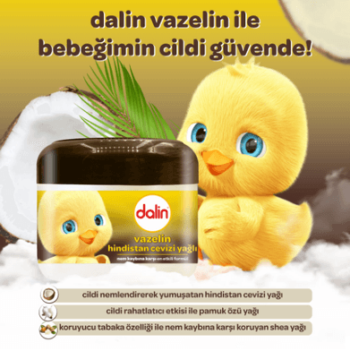 07021995 Dalin Hindistan Cevizi Yağlı Vazelin 100Ml