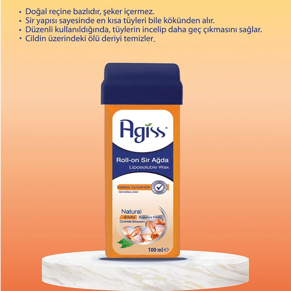 07031995 Agiss Roll-On Sir Ağda Normal Ciltler İçin (Natural) 100 Ml