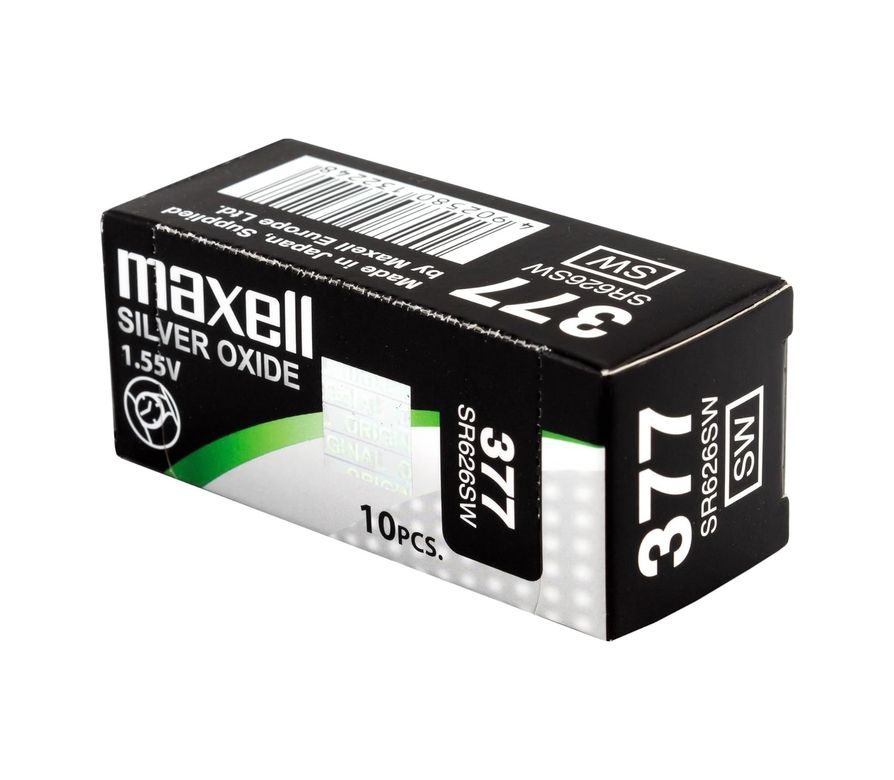 07december 133249929 Maxell Sılver Oxide 377 Sr626Sw Pil 10&apos Lu Paket