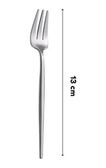 0neformehome 57855210131043780184975 Limon Ve Fondü Çatalı Seti, Gümüş Renk, 6 Parça, Çelik, 13 Cm, Açık Ceviz