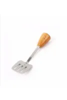 1 Adet Bambu Saplı Paslanmaz Çelik Mutfak Spatulası