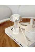 1 Adet Mantar Model Pilli Led Masa Lambası