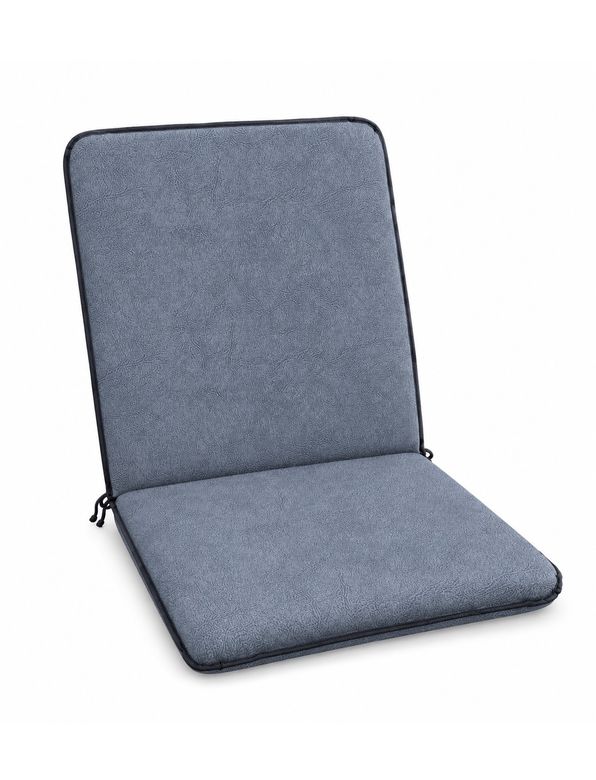 1 Adet Rattan Arkalıklı Sandalye Minderi (Kalınlık 4cm)-Primer Koyu Gri Yeni