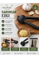 1 Adet Siyah Renkli Sarımsak Ezici