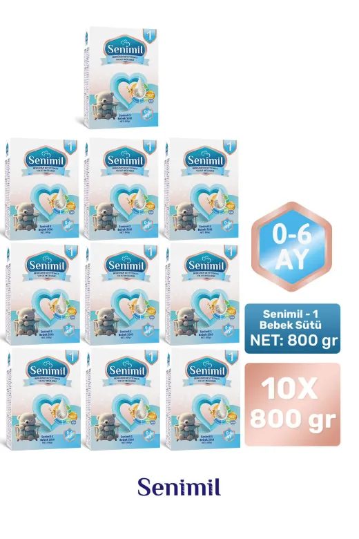 1 Bebek Sütü 800 Gr (0-6 Ay) 10 Lu Avantaj Paketi