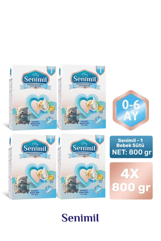 1 Bebek Sütü 800 Gr (0-6 Ay) 4 Lü Avantaj Paketi