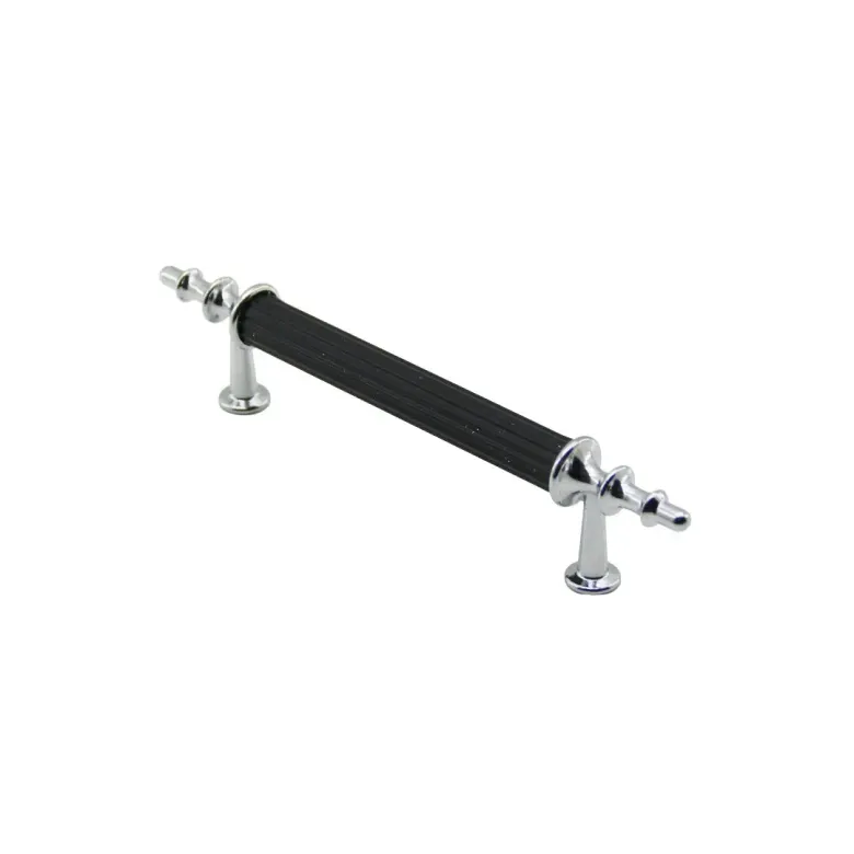 10 ADET KROM - SİYAH BORU KULP 9.6CM (4745)