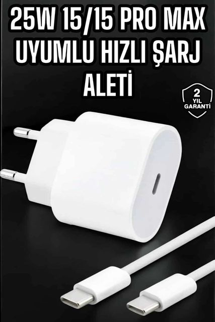 10 Crosby TRİTHLTUUCZ25WİPHONEŞARJ2-BLNCCC Güç Adaptörü Ve Kablosu Şarj Aleti 15/15 Pro Max Uyumlu Hızlı Şarj -