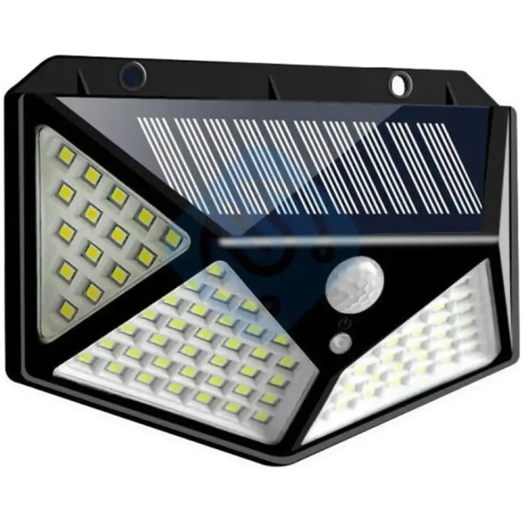 100 Led DIŞ Mekan Solar Aydınlatma Fotoselli Solar Lamba Hareket Sensörlü