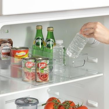 1000 Melocej 57855210125767480184975 1 Adet Şeffaf Akrilik Buzdolabı Ve Mutfaklar İçin, İçeçek Ve Gıda Düzenleyici Organizer 809 Açık Bej