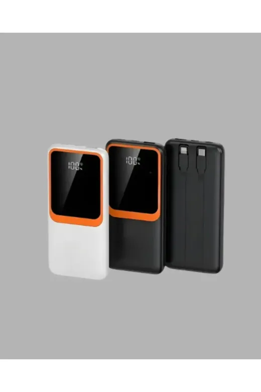10.000 mAh Bataryalı, Dijital Göstergeli Taşınabilir Powerbank