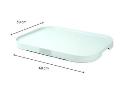 1001 Fırça 57855210134338280184975 Mutfak Servis Tepsisi-Beyaz M-E71-01 15Cm