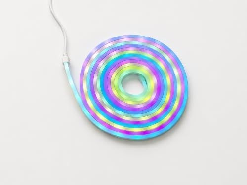 1001 Hediye 57855210123785180184975 5 Metre Akıllı Silikon Neon Görünümlü Rgb Led Şerit Işık Uygulama Kontrollü Müzik Ve Ses Senkronizasyonu 16 Milyon Renk Usb Beslemeli Kumandalı .