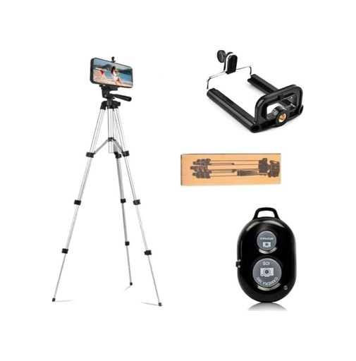 1001 Meloc' 131617891 Bluetooth Lu Telefon Tutuculu Tripod 102 Cm Kamera Telefon Tutuculu Uyumlu Gümüş Profesyonel