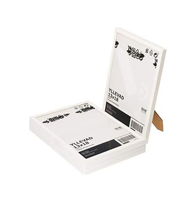 1001Hediye 131575592 Yllevad Resim Çerçevesi. 4 Adet, 13 X 18 Cm, Hafif, Plastik Ve Karton, Beyaz