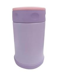 1001Hediye 57855210120455180184975 Çelik İçli Termos 500 Ml Çelik Kaşık İle Mor-Pembe Açık Beyaz
