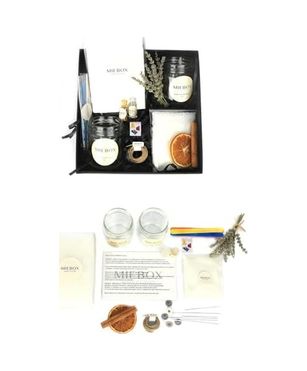 1001Hediye 57855210124949680184975 Miebox Make İt Easier Mum Kitleri - Aromaterapi Mum Yapım Seti - Kendin Yap Mum Malzemeleri Aromaterapi Parafin Mum Kiti, Dıy Candle Making Kit 000 Açık Krem