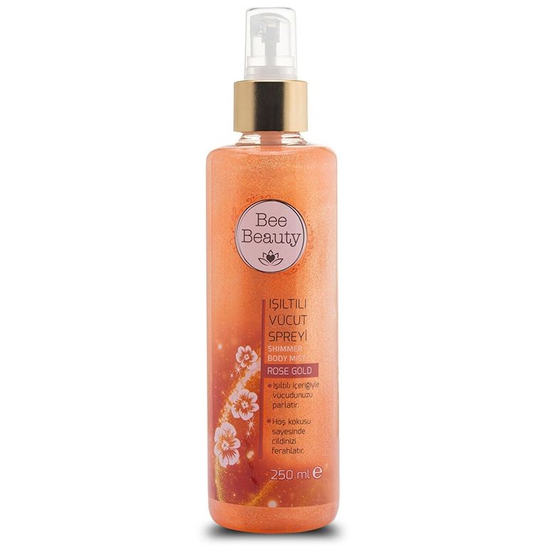 10044045 Bee Beauty Rose Gold Işıltılı 250 Ml Vücut Spreyi