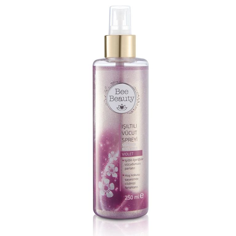 10079289 Bee Beauty Violet 250 Ml Işıltılı Vücut Spreyi
