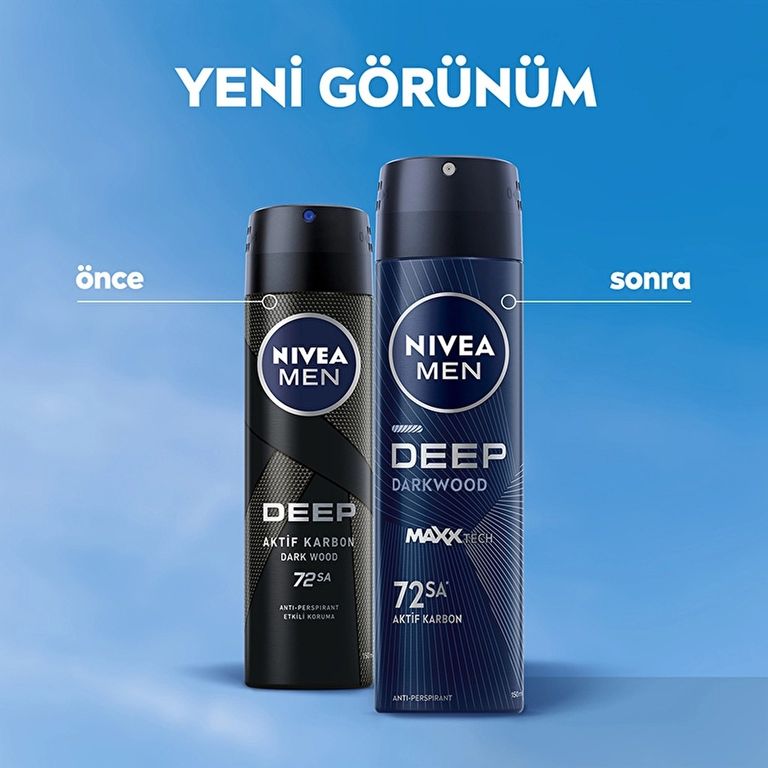 10084104 Nivea Men 150 Ml Deep Dimension Erkek Sprey Deodorant