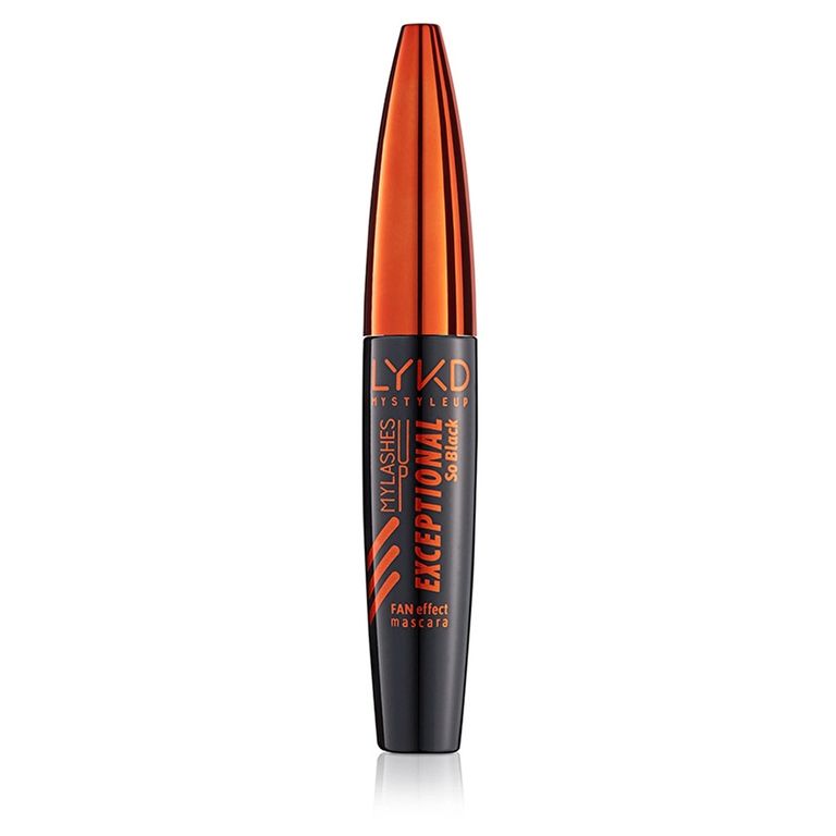 10090620 Lykd Exceptional Fan Effect Curl Waterproof Yelpaze Etkili Ve Kıvrım Veren Su Dayanıklı Siyah Maskara