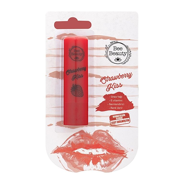 10111321 Bee Beauty Strawberry Kiss Lip Balm Dudak Balmı