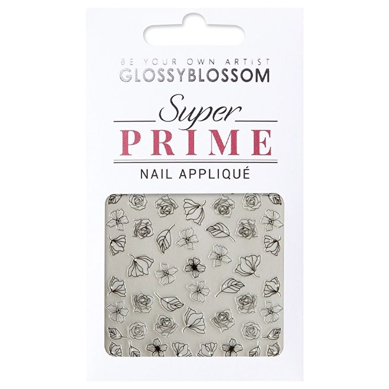 10145640 Glossy Blossom 45257 Floral Garden Midnight Tırnak Sticker
