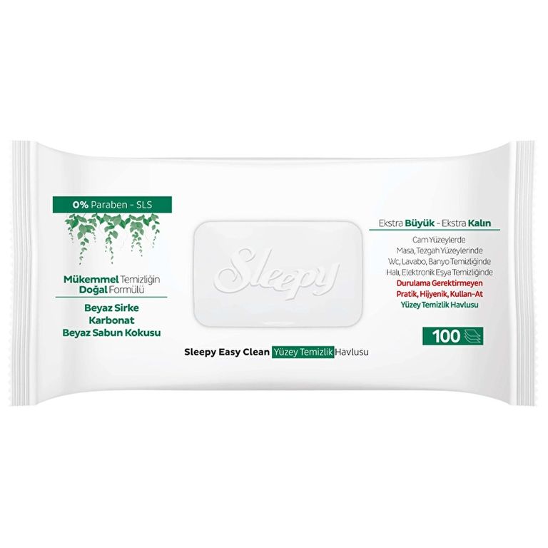 10186751 Sleepy Easy Clean 100 Yaprak Yüzey Temizlik Havlusu