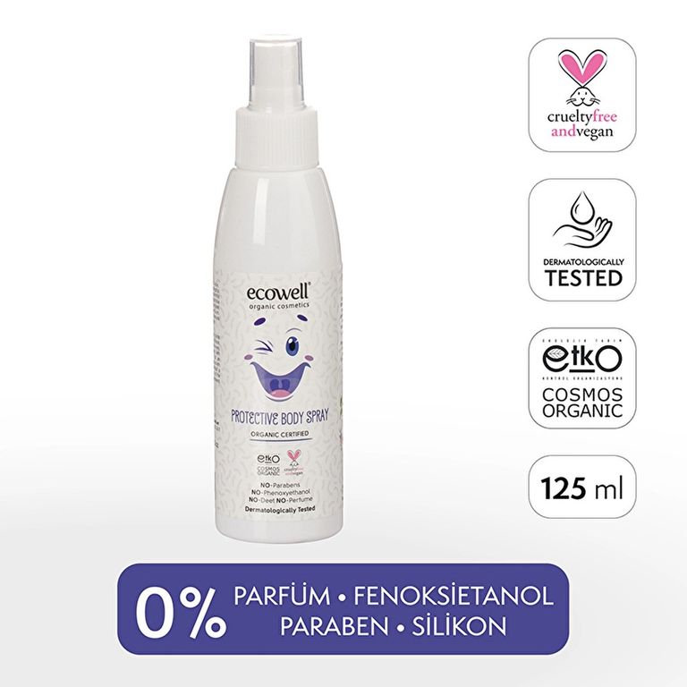 10202008 Ecowell Organik 125 Ml Bebek Koruyucu Vücut Spreyi