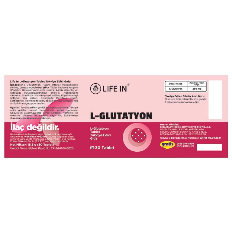 10202785 Life In Glutatyon 30 Tablet