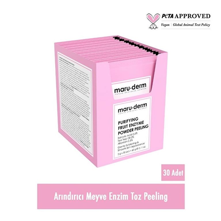 10203199 Maruderm Arındırıcı Toz Peeling 2 Gr X 30 Adet