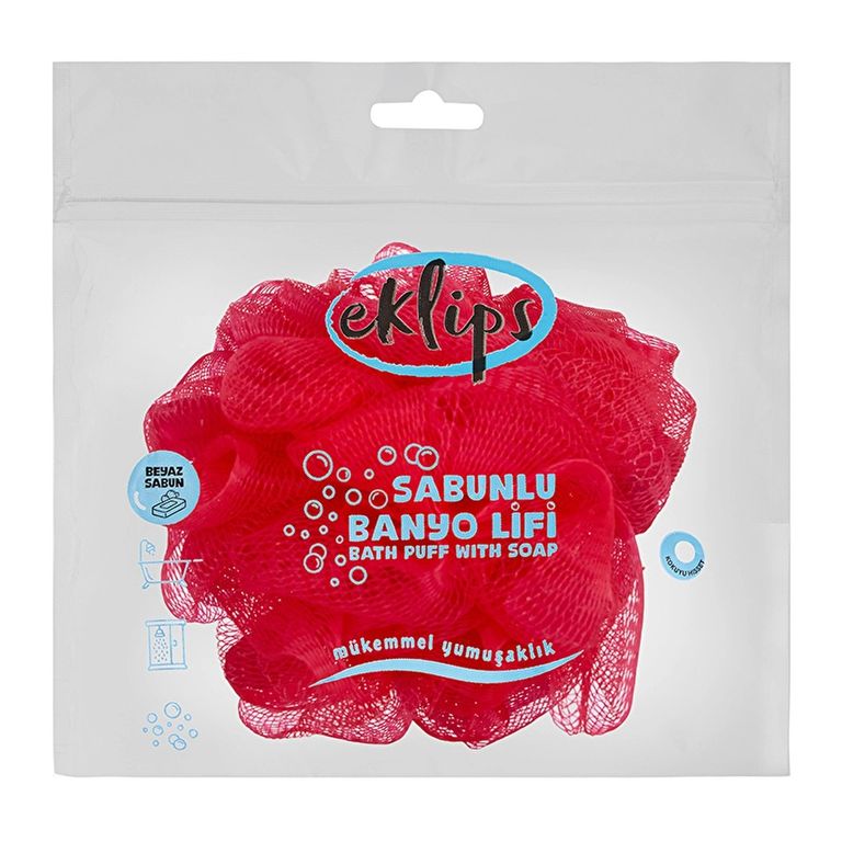 10207466 Eklips Çilekli Sabunlu Banyo Lifi