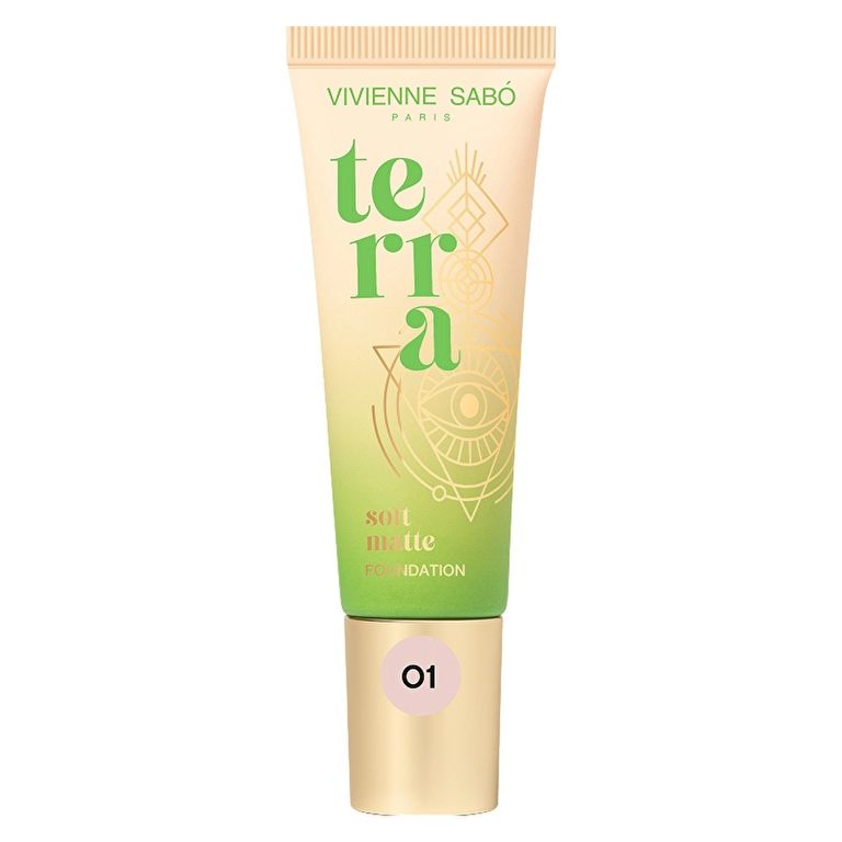 10209233 Vivienne Sabo Terra Matte 01 Light Beige Full Coverage Shine Free Finish Fondöten
