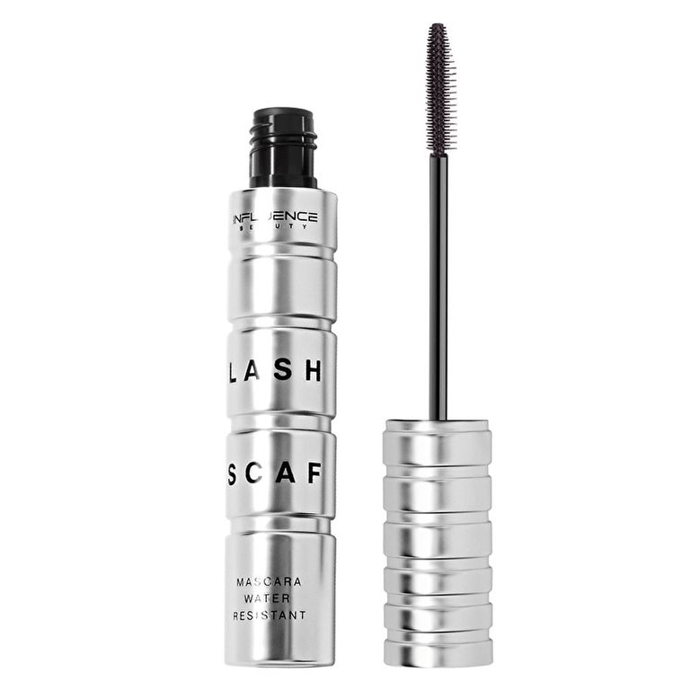10209478 Influence Beauty Water Resistant Mascara Lash Scaf 01 Deep Black Long Lasting Mascara With Curling Effect
