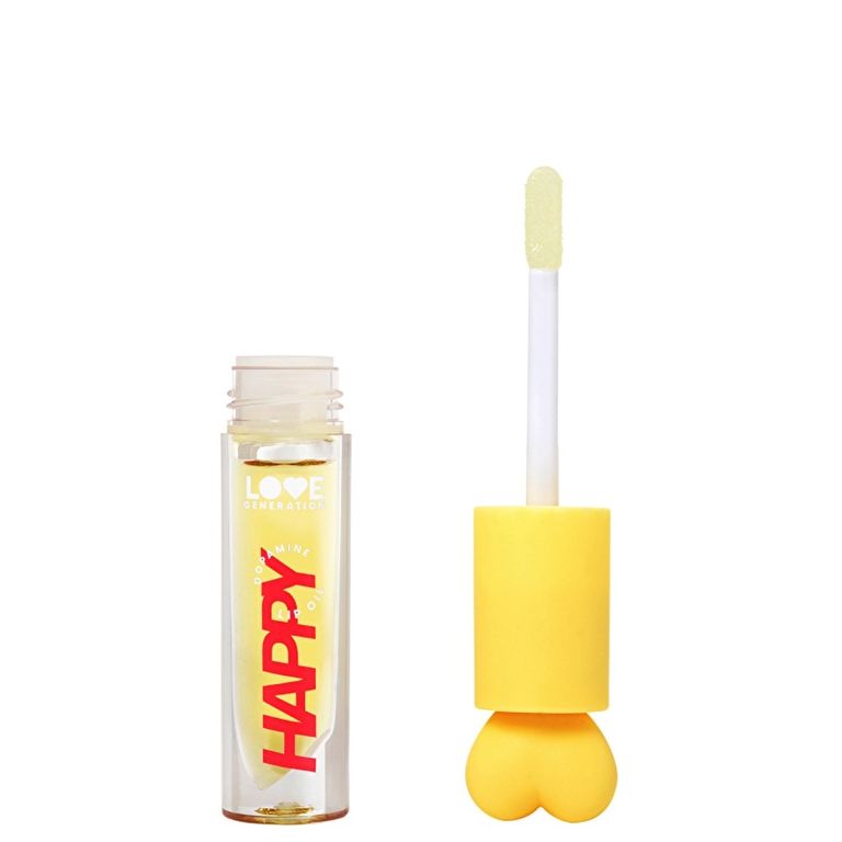 10209792 Love Generation Be Happy 02 Yellow Nourishing Lip Oil With Glossy Finish Dudak Yağı