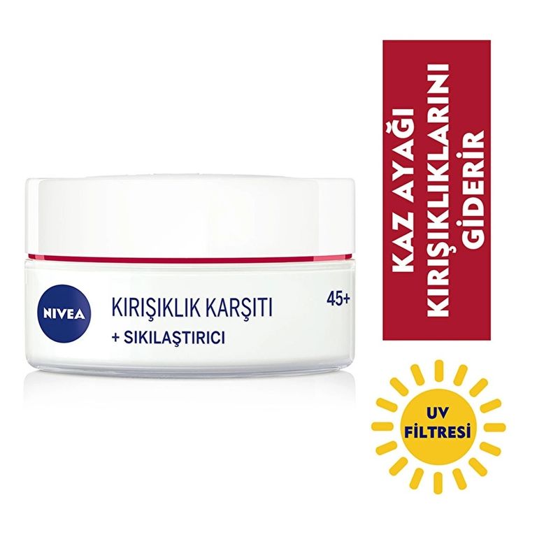 10209924 Nivea 45+ Yaş 50 Ml Kırışıklık Karşıtı Sıkılaştırıcı Krem